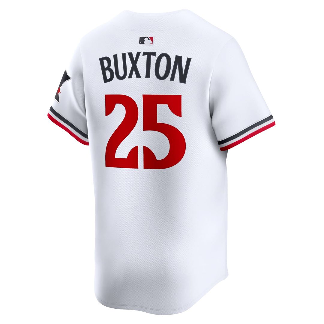 Minnesota Twins Byron Buxton Nike White Home Limited Player Jersey product image 3, provided for visual reference and