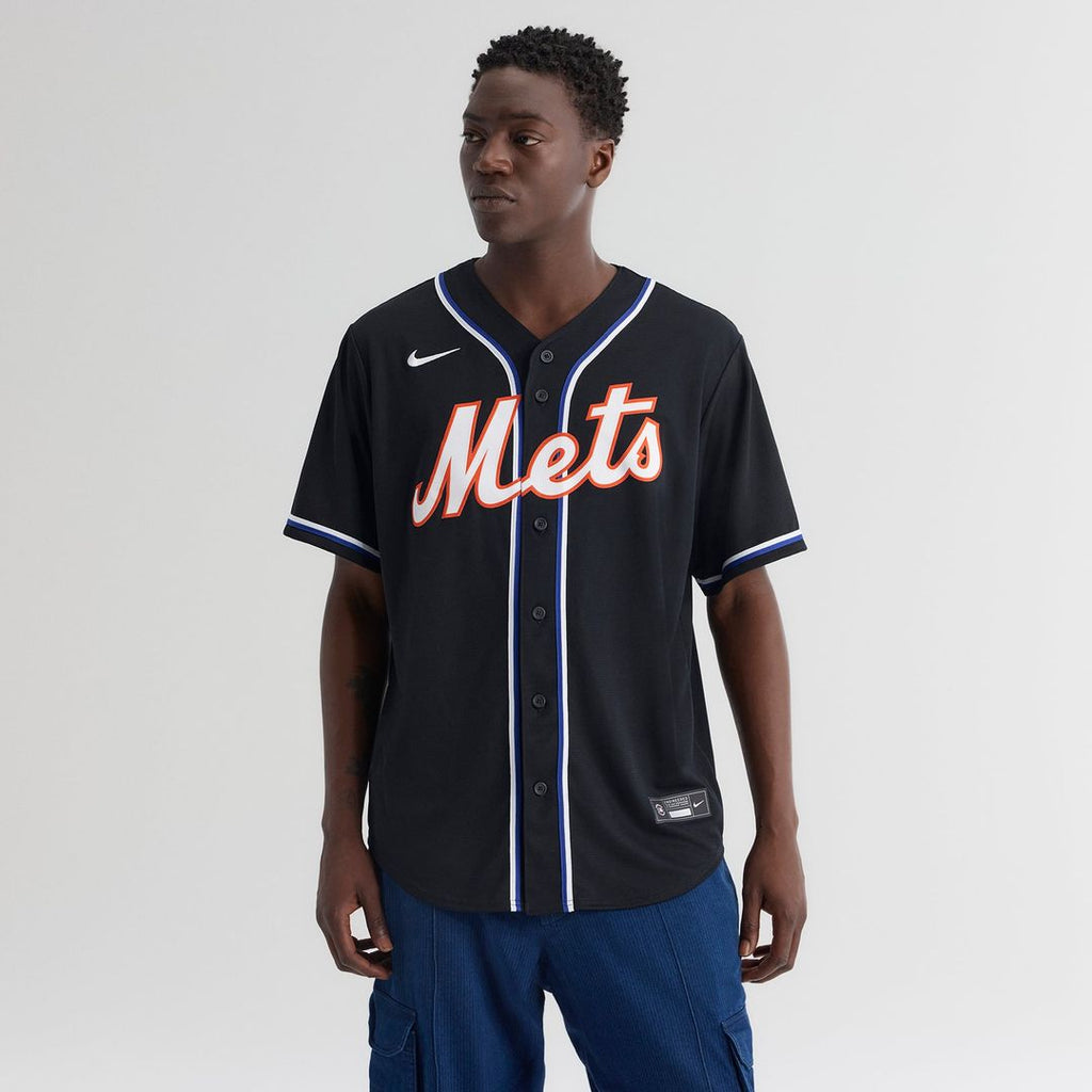 New York Mets Juan Soto Nike Fashion Replica Black Out Jersey product image 2, provided for visual reference and product