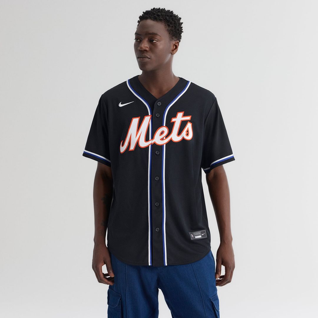 New York Mets Juan Soto Nike Fashion Replica Black Out Jersey product image 2, provided for visual reference and product