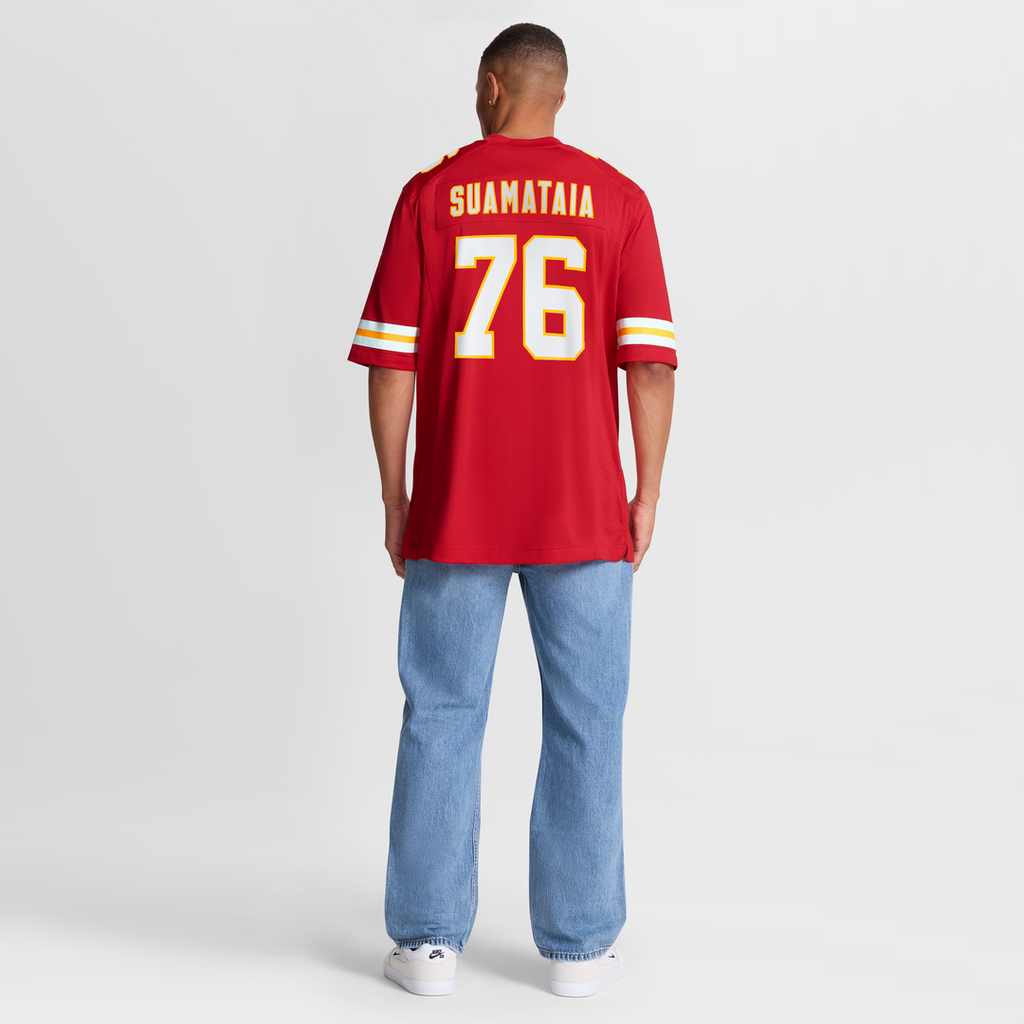 Kansas City Chiefs Kingsley Suamataia Nike Red Game Jersey product image 8, provided for visual reference and product detail