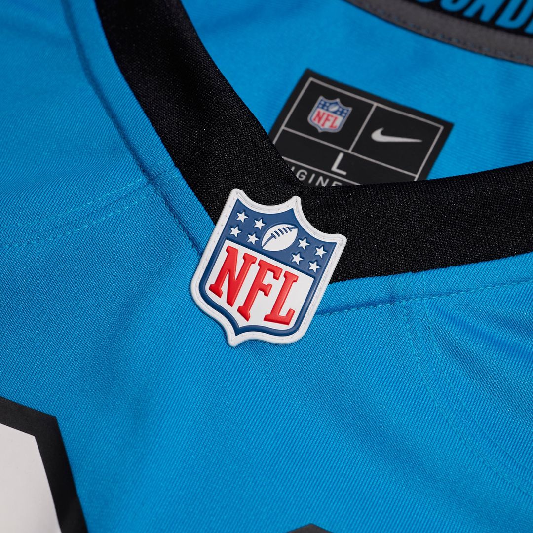 Carolina Panthers Bryce Young Nike Blue Alternate Game Jersey product image 4, provided for visual reference and product