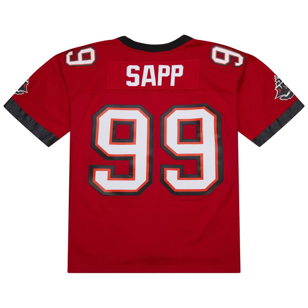 Tampa Bay Buccaneers Warren Sapp Mitchell & Ness Red 2002 Legacy Replica Jersey product image 10, provided for visual