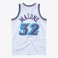 Utah Jazz Karl Malone 1996 Hardwood Classics Swingman Jersey By Mitchell & Ness - White product image 1, provided for visual
