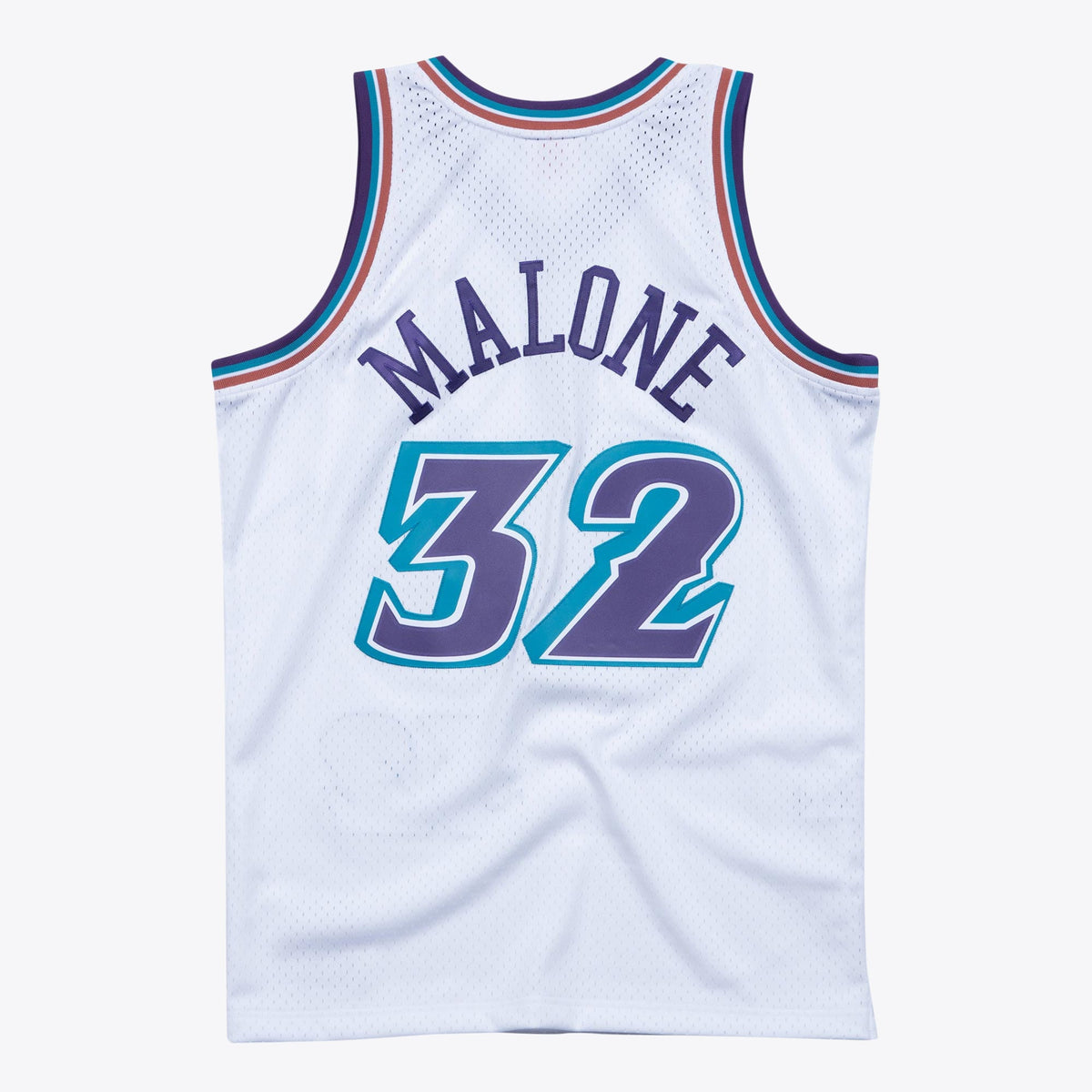 Utah Jazz Karl Malone 1996 Hardwood Classics Swingman Jersey By Mitchell & Ness - White product image 1, provided for visual