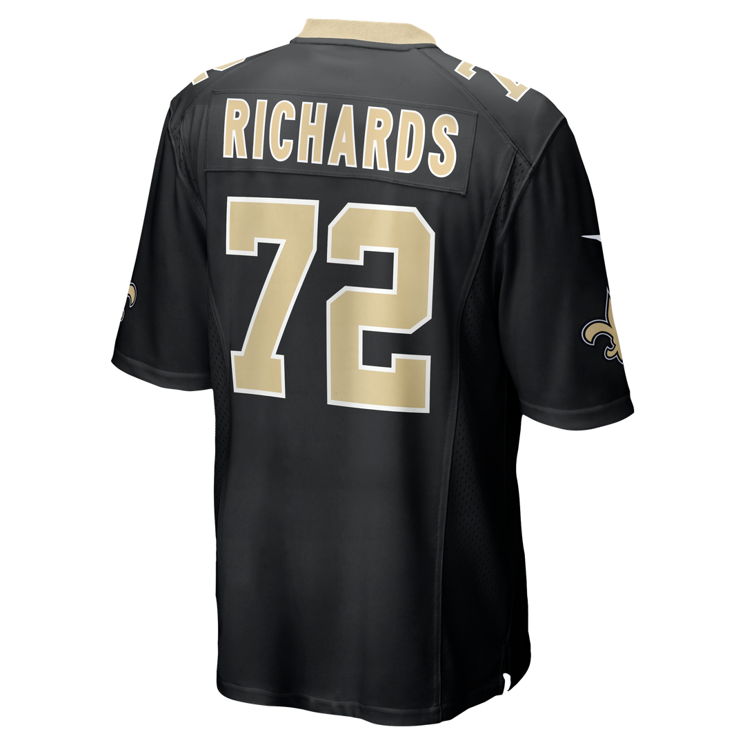 New Orleans Saints Asim Richards Nike Black Team Game Jersey product image 3, provided for visual reference and product
