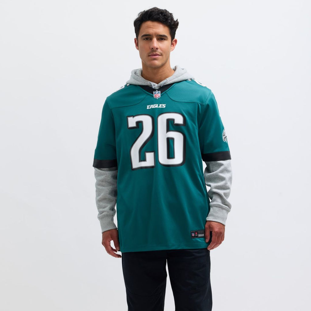 Philadelphia Eagles Saquon Barkley Nike Midnight Green Game Player Jersey product image 14, provided for visual reference