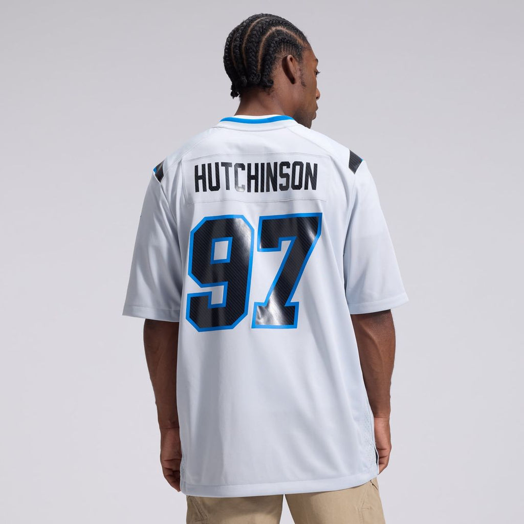 Detroit Lions Aidan Hutchinson Nike Silver 2026 Rivalries Collection Game Jersey product image 3, provided for visual