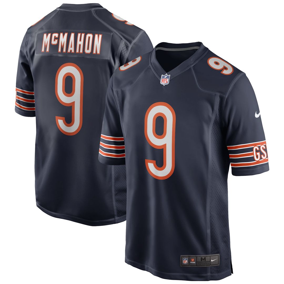Chicago Bears Jim McMahon Nike Navy Game Retired Player Jersey product image 1, provided for visual reference and product