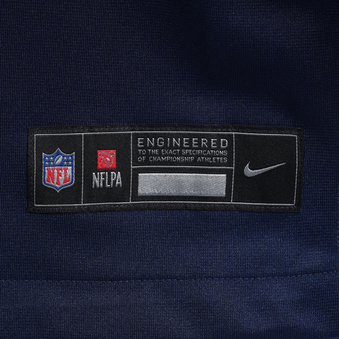 New England Patriots Dre'Mont Jones Nike Navy Team Game Jersey product image 8, provided for visual reference and product