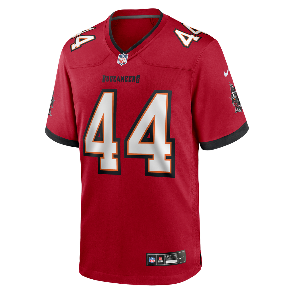 Tampa Bay Buccaneers Sean Tucker Nike Red Game Jersey product image 2, provided for visual reference and product detail