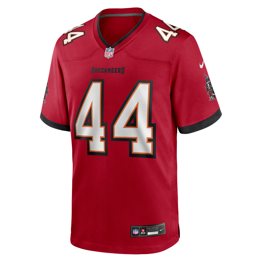 Tampa Bay Buccaneers Sean Tucker Nike Red Game Jersey product image 2, provided for visual reference and product detail