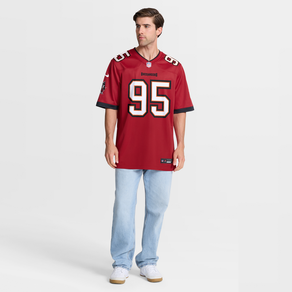 Tampa Bay Buccaneers Elijah Roberts Nike Red Team Game Jersey product image 7, provided for visual reference and product