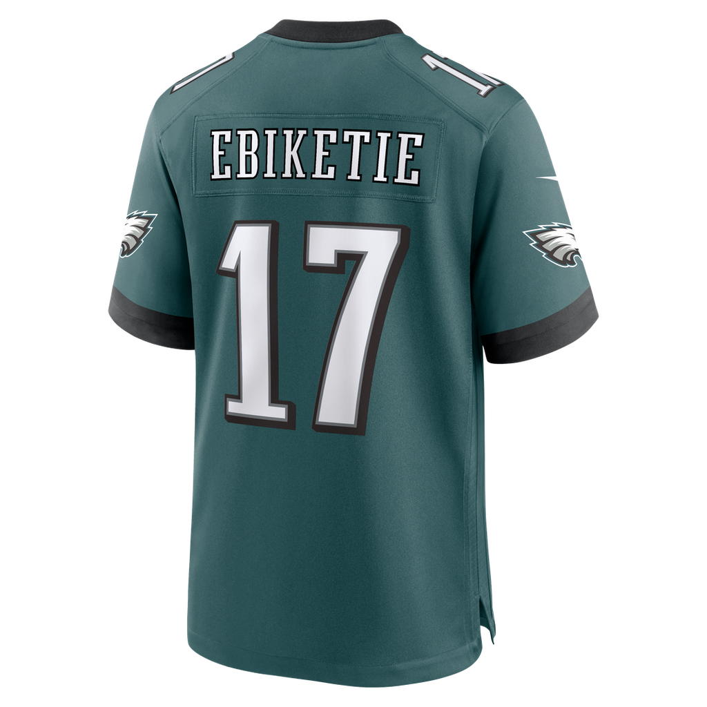 Philadelphia Eagles Arnold Ebiketie Nike Midnight Green Team Game Jersey product image 3, provided for visual reference and