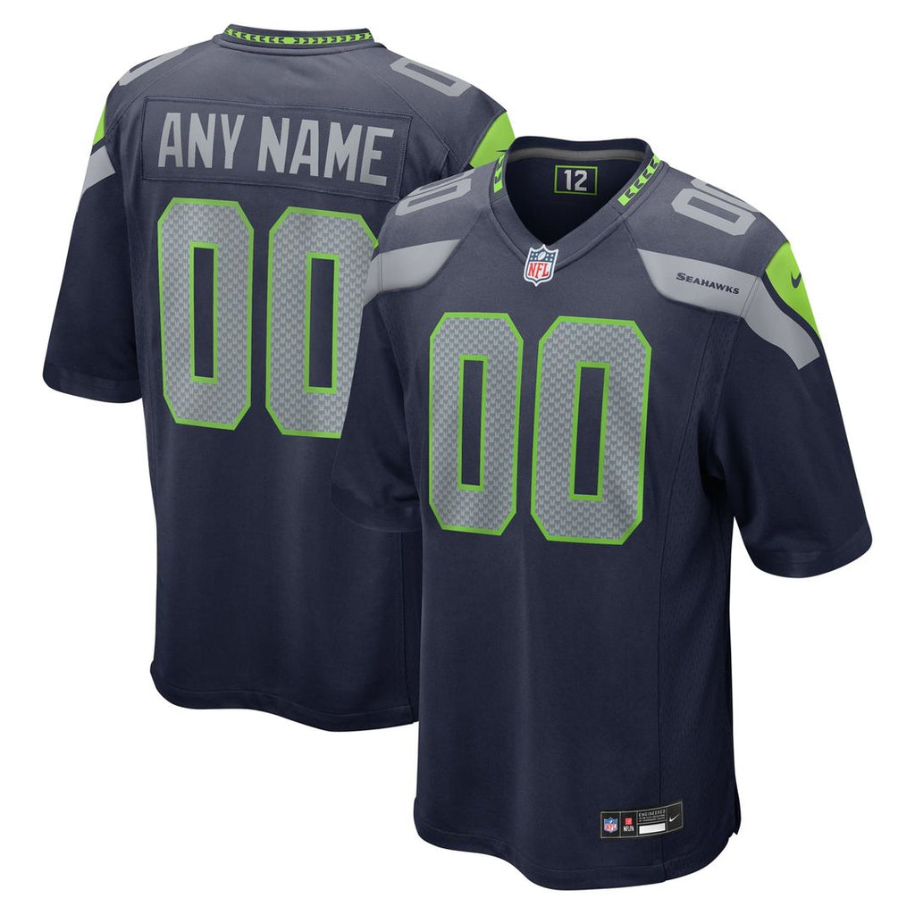 Seattle Seahawks Nike White Custom Game Jersey product image 7, provided for visual reference and product detail review