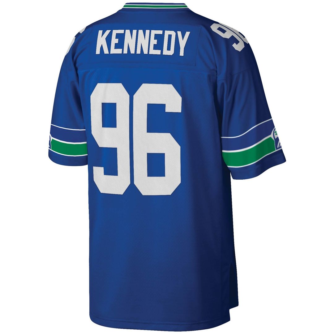 Seattle Seahawks Cortez Kennedy Mitchell & Ness Royal Legacy Replica Jersey product image 3, provided for visual reference