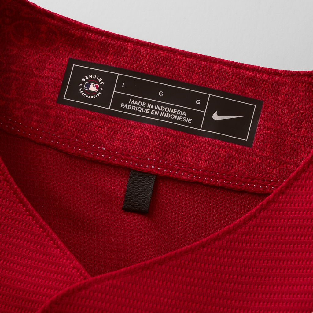 Texas Rangers Joc Pederson Nike Red 2026 City Connect Stadium Jersey product image 4, provided for visual reference and