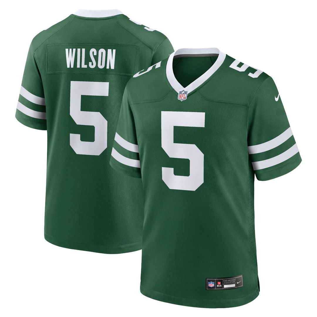 New York Jets Garrett Wilson Nike Legacy Black Alternate Game Jersey product image 40, provided for visual reference and