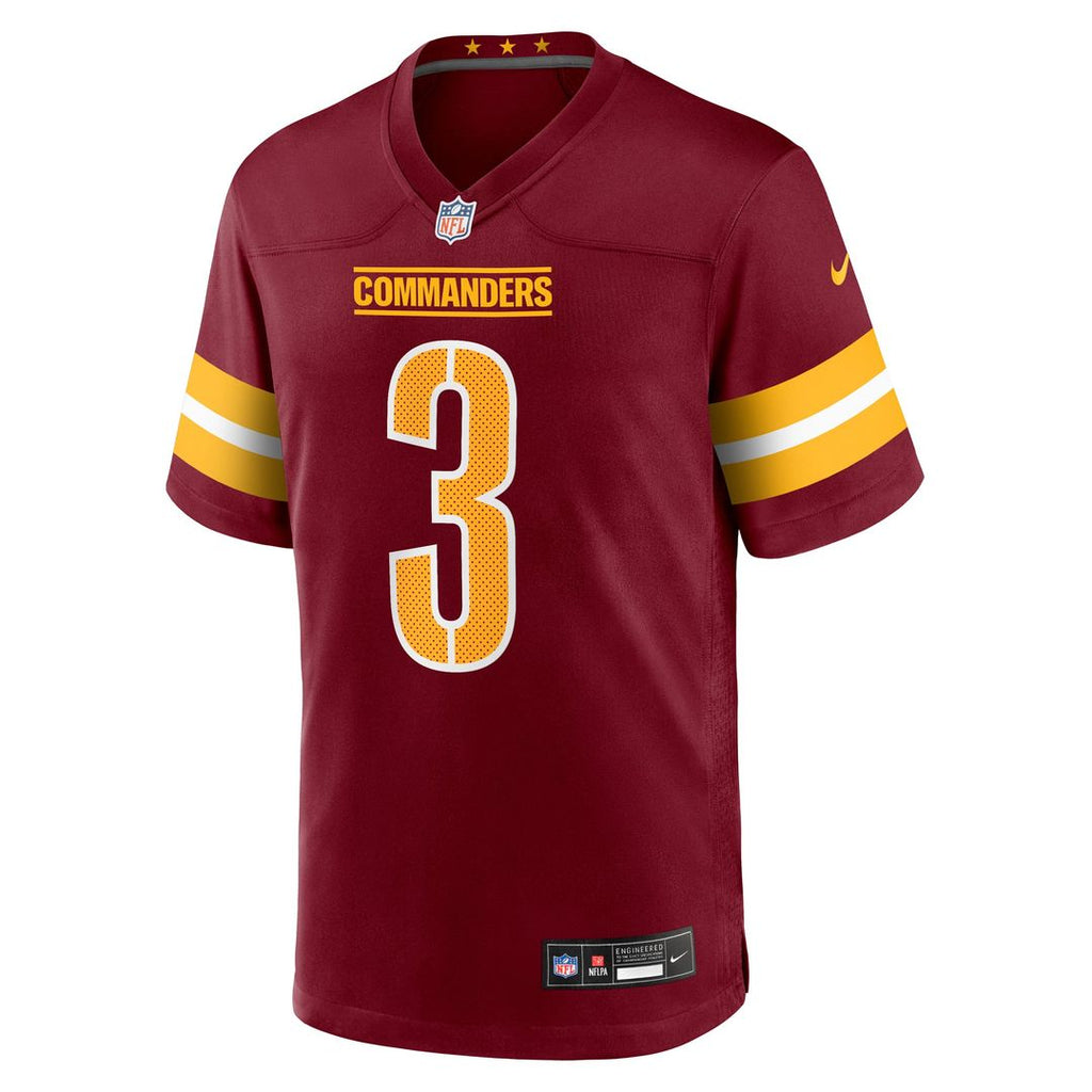 Washington Commanders Will Harris Nike Burgundy Team Game Jersey product image 2, provided for visual reference and product