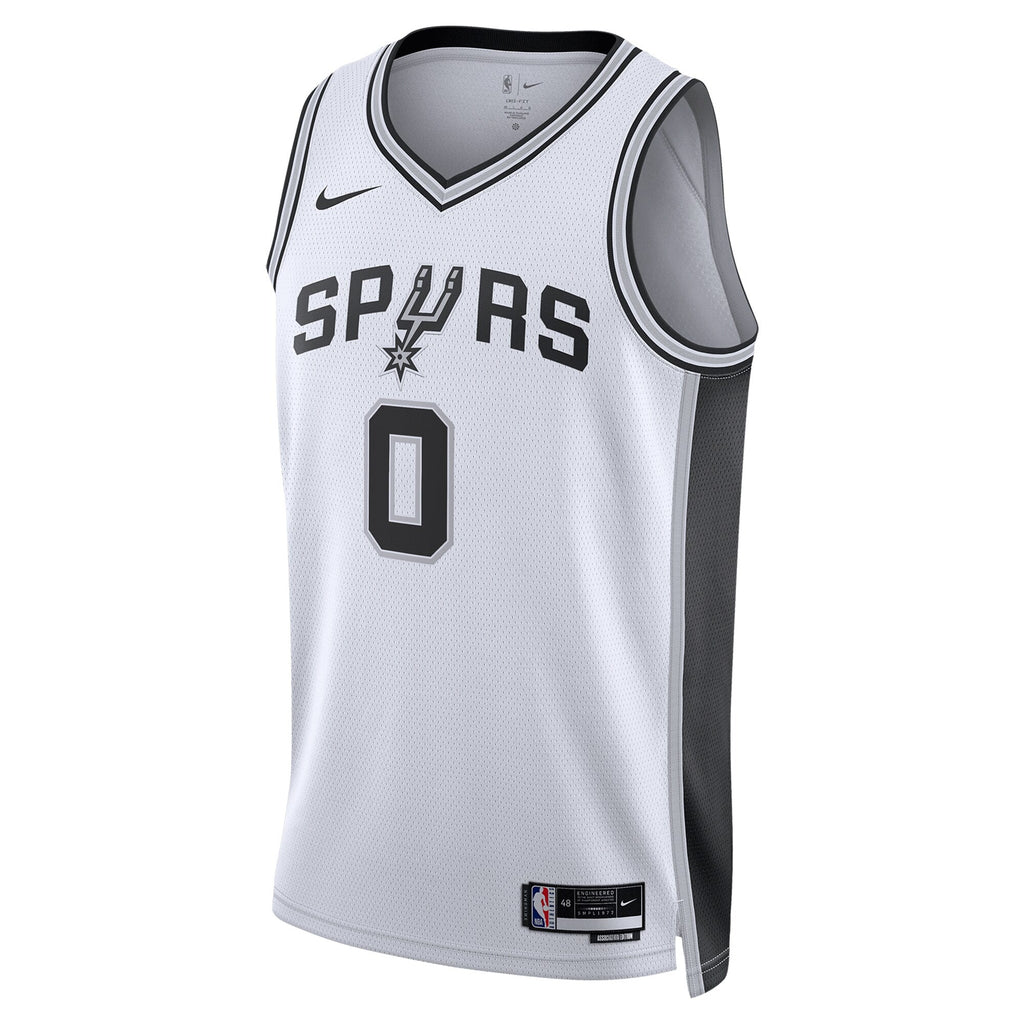 San Antonio Spurs Nike Association Edition Swingman Jersey - White - Keldon Johnson - Unisex product image 3, provided for