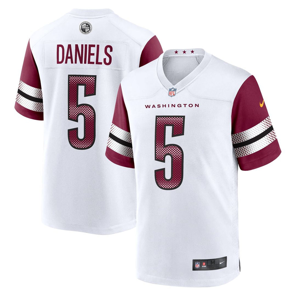 Washington Commanders Jayden Daniels Nike White Player Game Jersey product image 1, provided for visual reference and