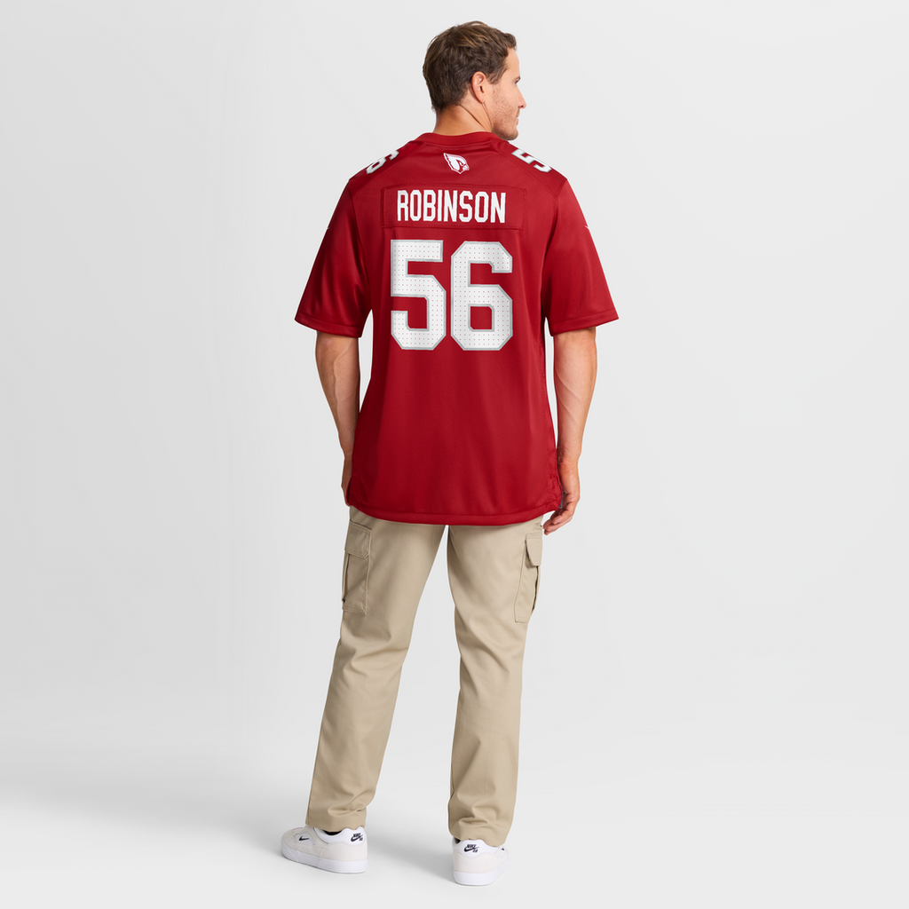 Arizona Cardinals Darius Robinson Nike Cardinal Team Game Jersey product image 8, provided for visual reference and product