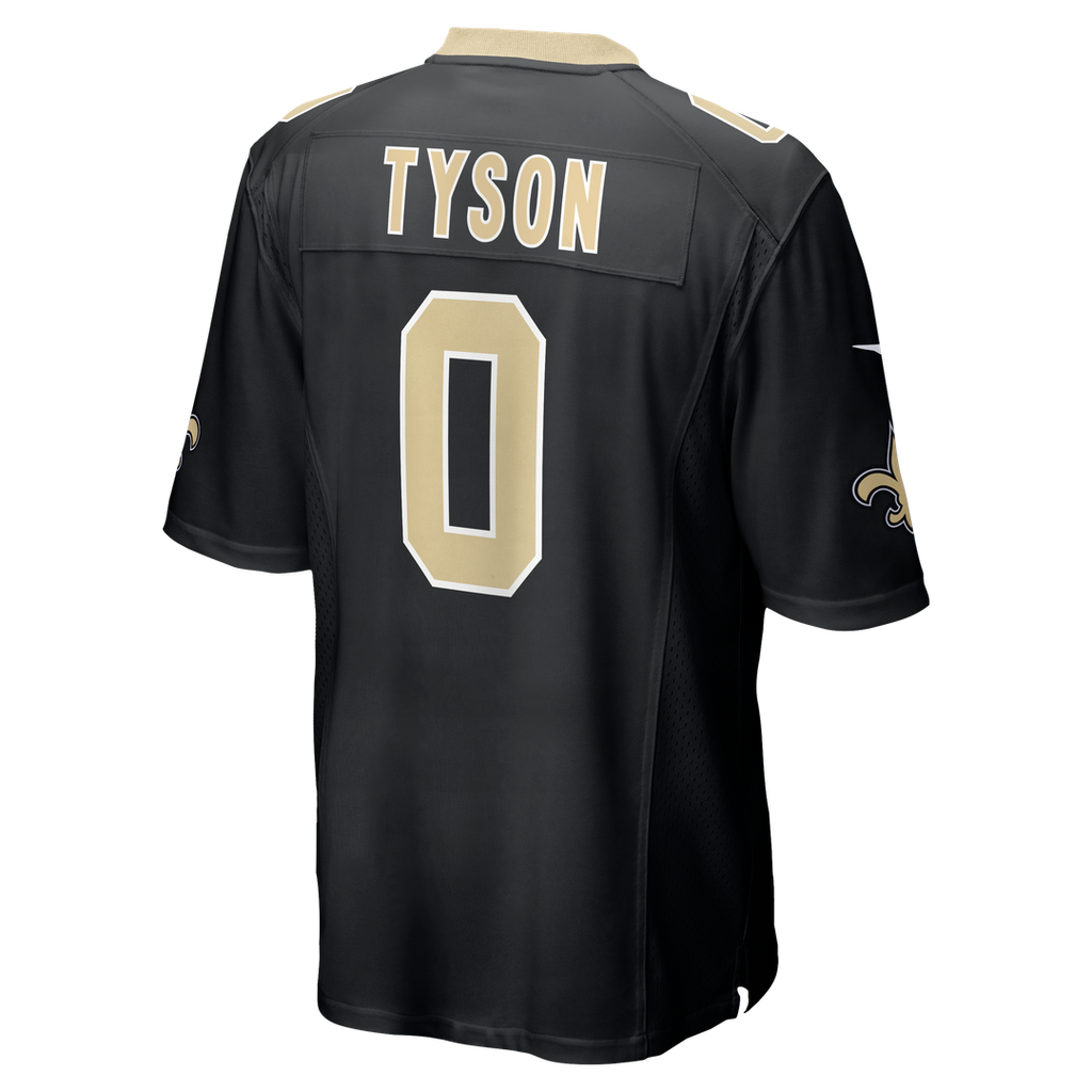 New Orleans Saints Jordyn Tyson Nike Black Team Game Jersey product image 5, provided for visual reference and product