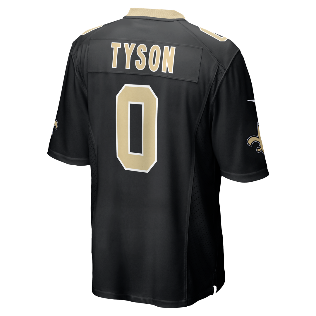 New Orleans Saints Jordyn Tyson Nike Black Team Game Jersey product image 5, provided for visual reference and product