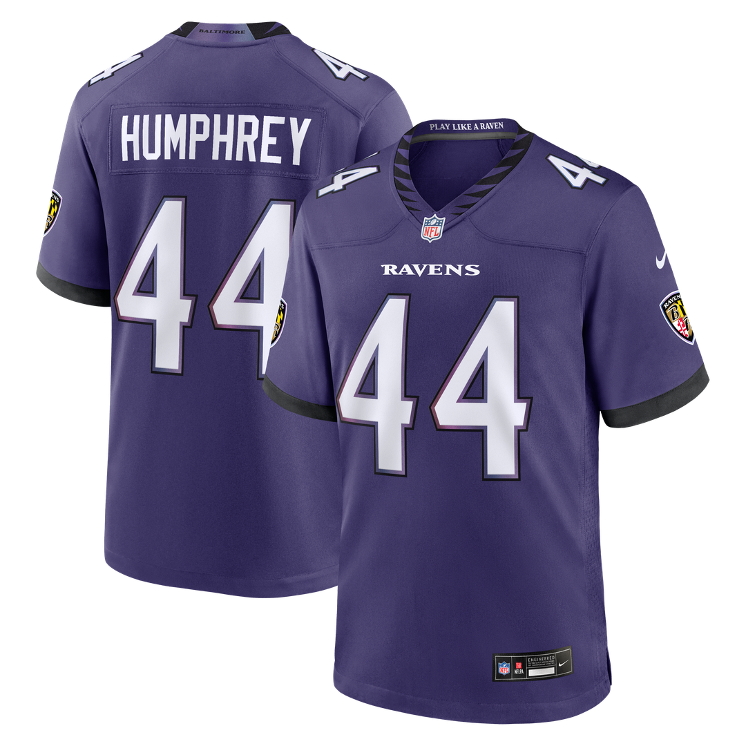 Baltimore Ravens Marlon Humphrey Nike Black Alternate Game Jersey product image 23, provided for visual reference and