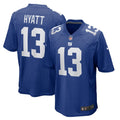 New York Giants Jalin Hyatt Nike Royal Team Game Jersey product image 1, provided for visual reference and product detail
