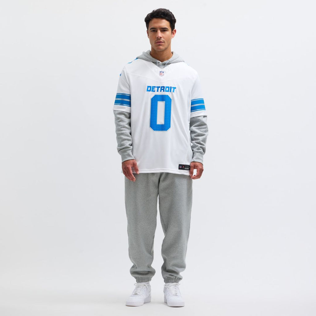 Detroit Lions Jahmyr Gibbs Nike White Vapor F.U.S.E. Limited Jersey product image 16, provided for visual reference and