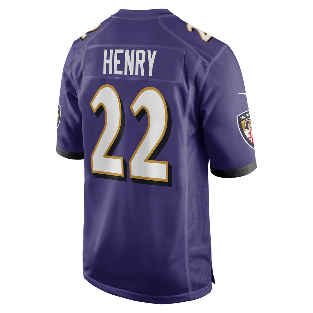 Baltimore Ravens Derrick Henry Nike Purple Game Player Jersey product image 3, provided for visual reference and product