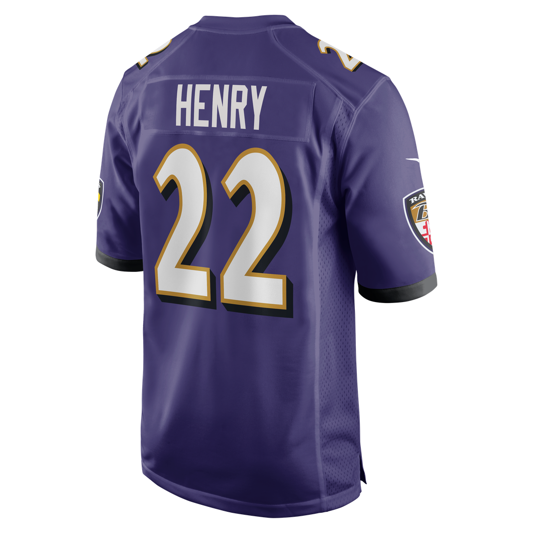 Baltimore Ravens Derrick Henry Nike Purple Game Player Jersey product image 3, provided for visual reference and product