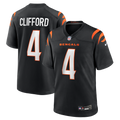 Cincinnati Bengals Sean Clifford Nike Black Team Game Jersey product image 1, provided for visual reference and product