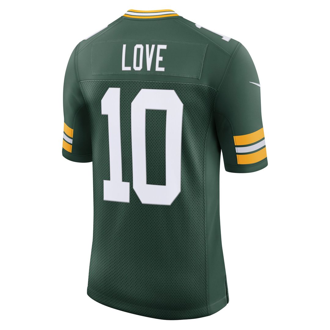 Green Bay Packers Jordan Love Nike Green Team Vapor Untouchable Limited Jersey product image 3, provided for visual