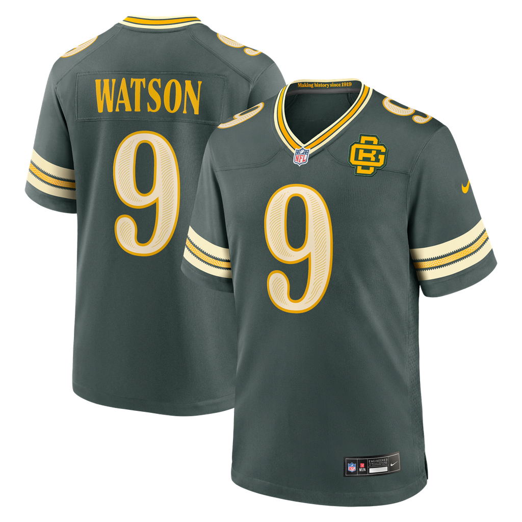 Green Bay Packers Christian Watson Nike Green 2026 Rivalries Collection Game Jersey product image 1, provided for visual