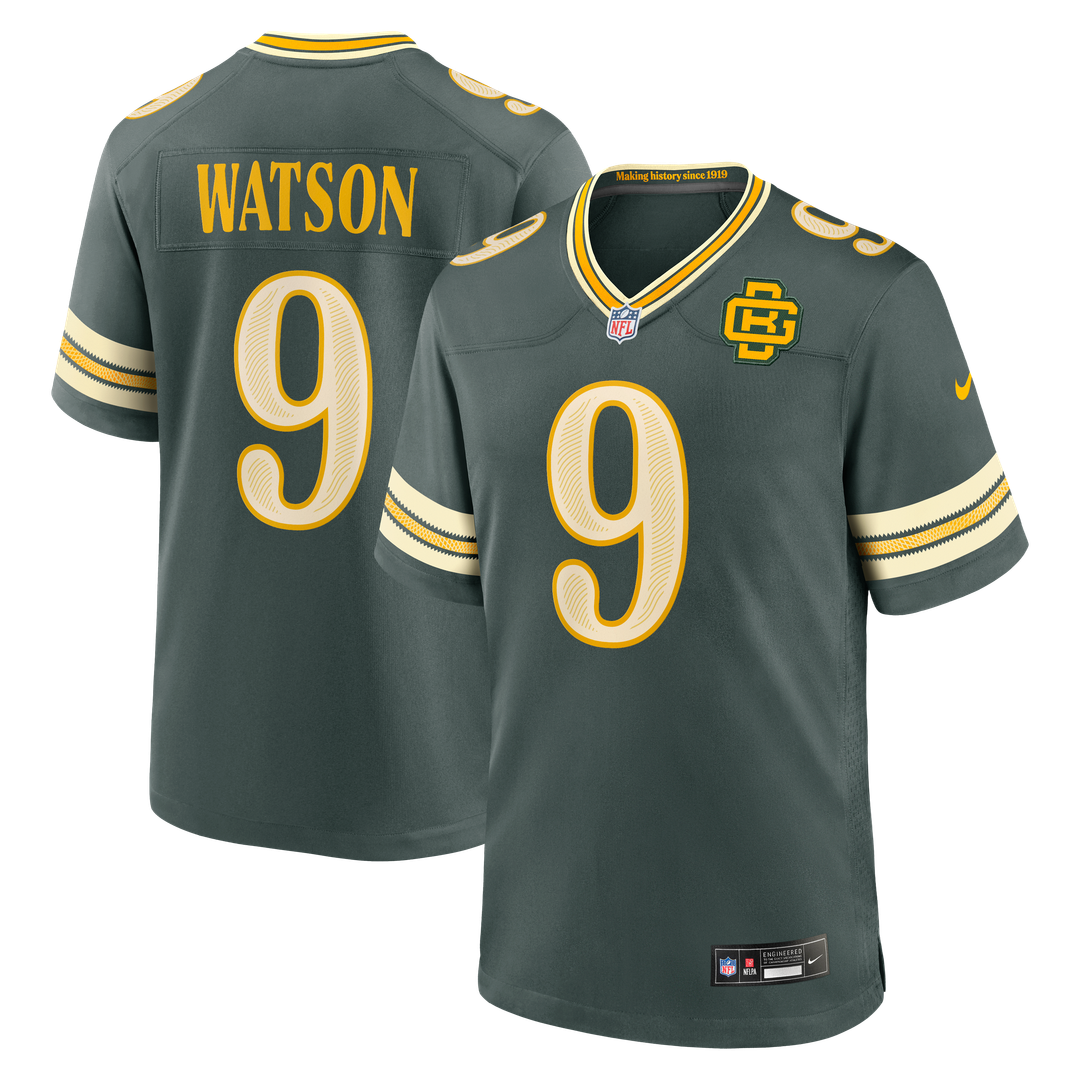 Green Bay Packers Christian Watson Nike Green 2026 Rivalries Collection Game Jersey product image 1, provided for visual