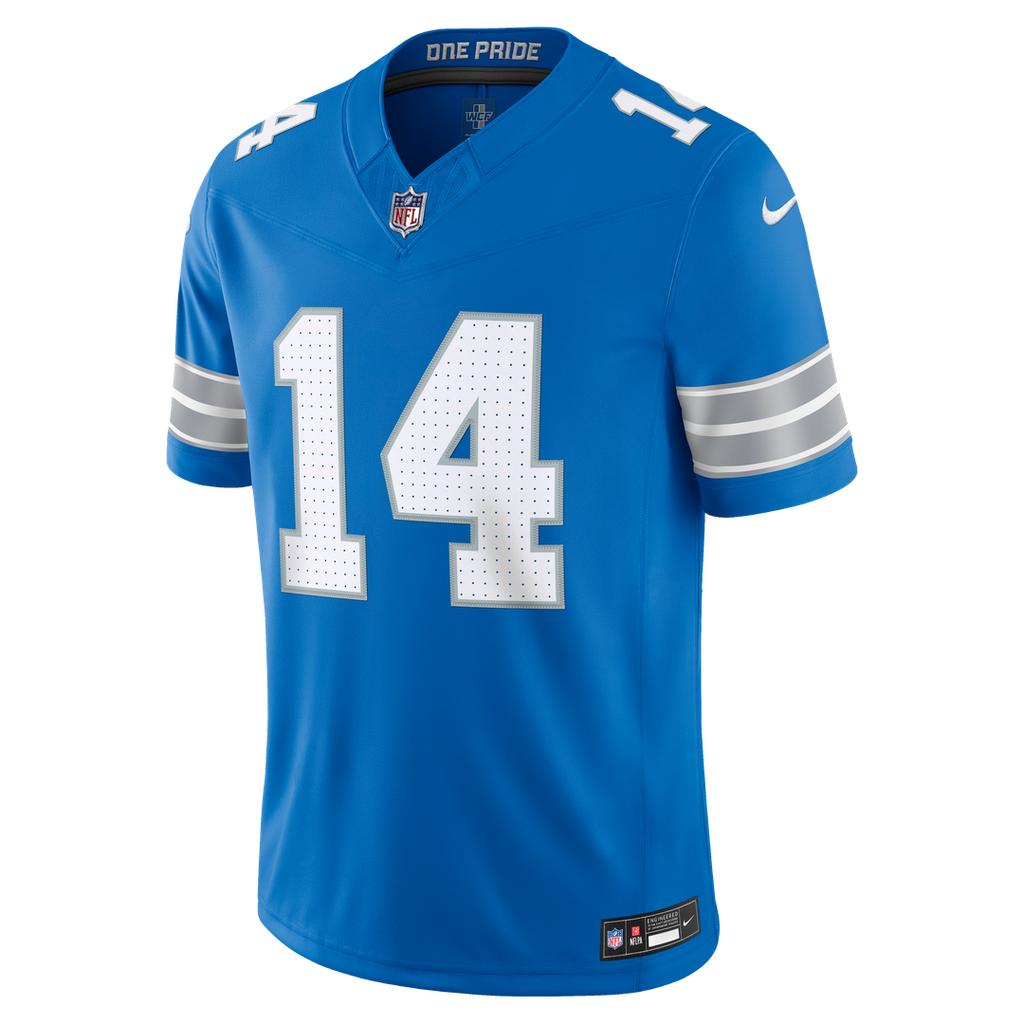 Detroit Lions Amon-Ra St. Brown Nike Blue Team Vapor F.U.S.E. Stitched Limited Jersey product image 6, provided for visual