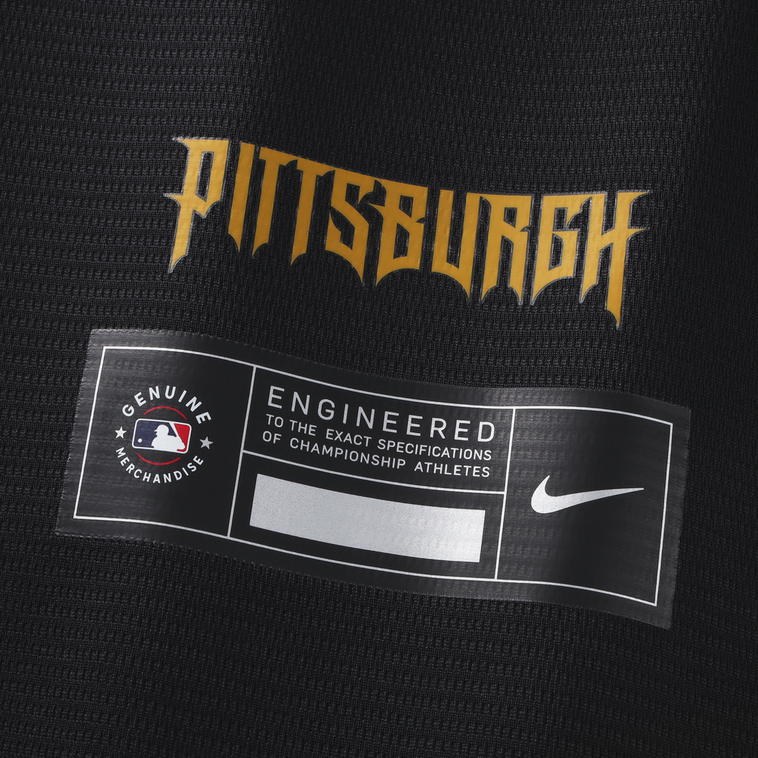 Pittsburgh Pirates Konnor Griffin Nike Black 2026 City Connect Stadium Jersey product image 7, provided for visual reference