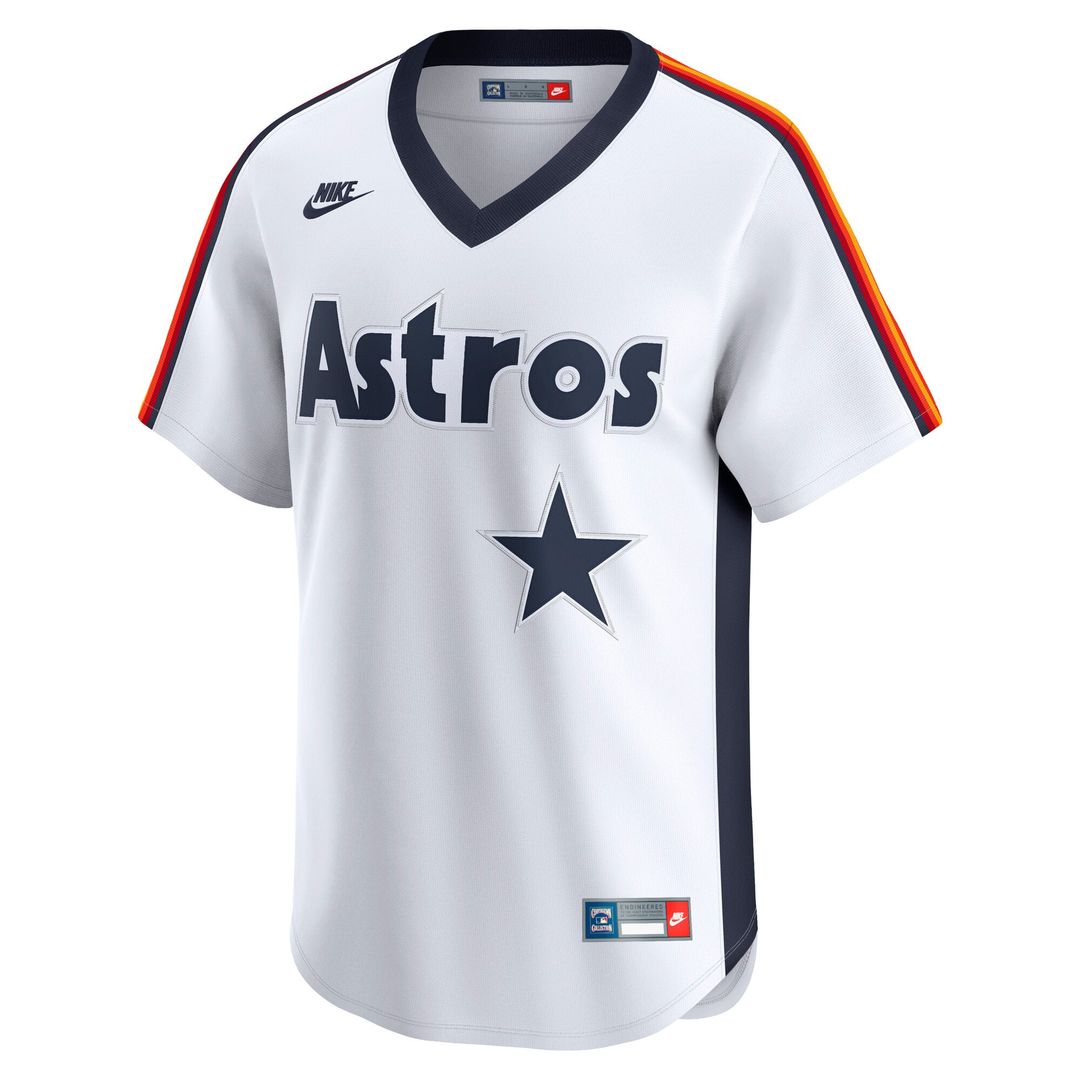 Houston Astros Nike White Cooperstown Collection Limited Jersey product image 2, provided for visual reference and product