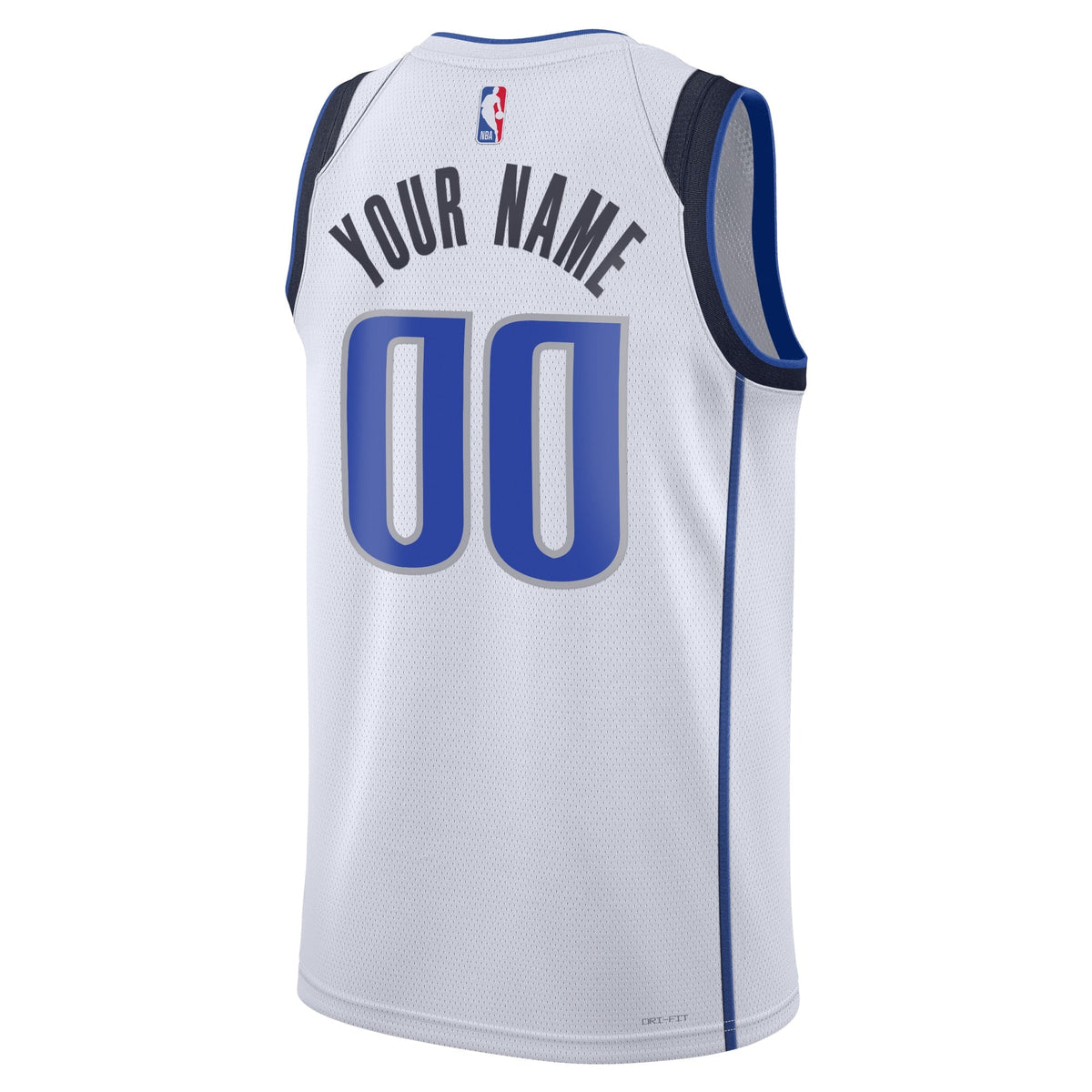 Dallas Mavericks Nike Association Swingman Jersey - Custom - Unisex product image 3, provided for visual reference and