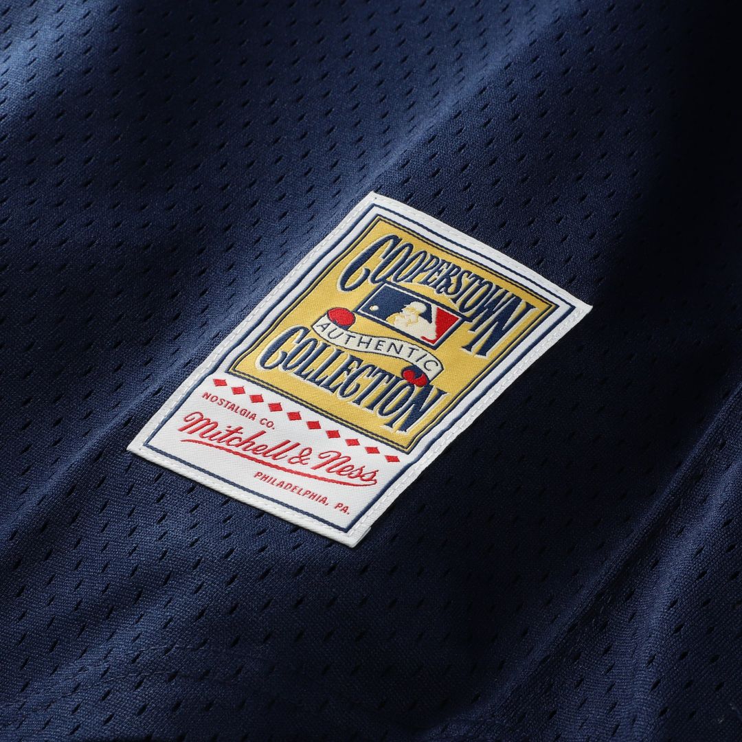 New York Yankees Derek Jeter Mitchell & Ness Navy Cooperstown Collection Mesh Batting Practice Button-Up Jersey product