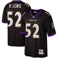 Baltimore Ravens Ray Lewis Mitchell & Ness Black Legacy Replica Jersey product image 1, provided for visual reference and
