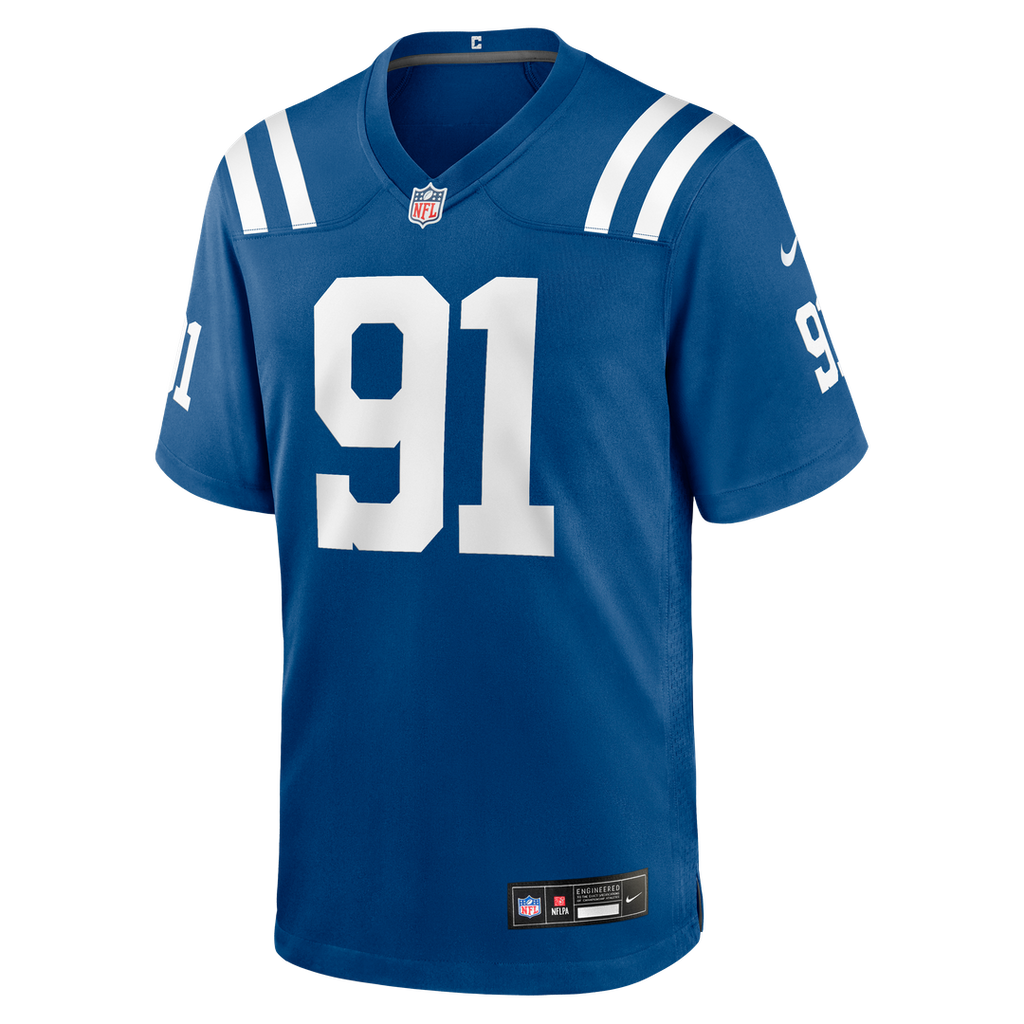 Indianapolis Colts JT Tuimoloau Nike Royal Team Game Jersey product image 2, provided for visual reference and product