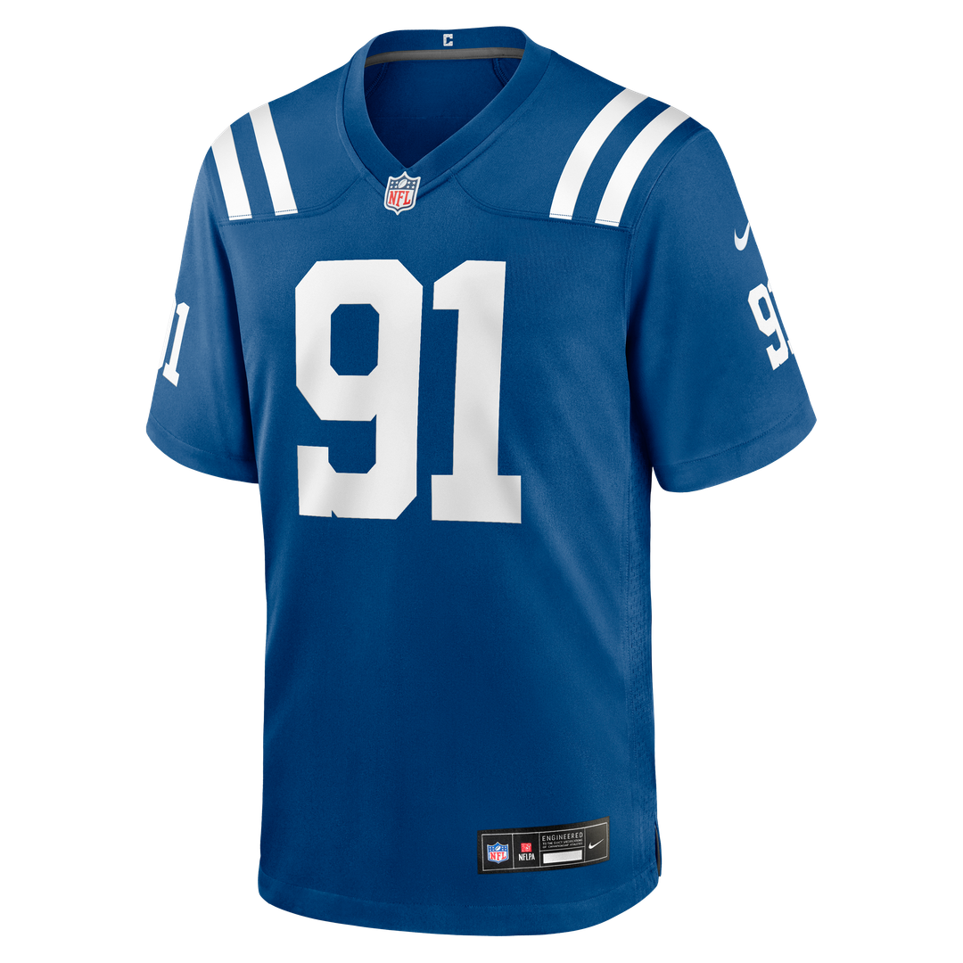 Indianapolis Colts JT Tuimoloau Nike Royal Team Game Jersey product image 2, provided for visual reference and product