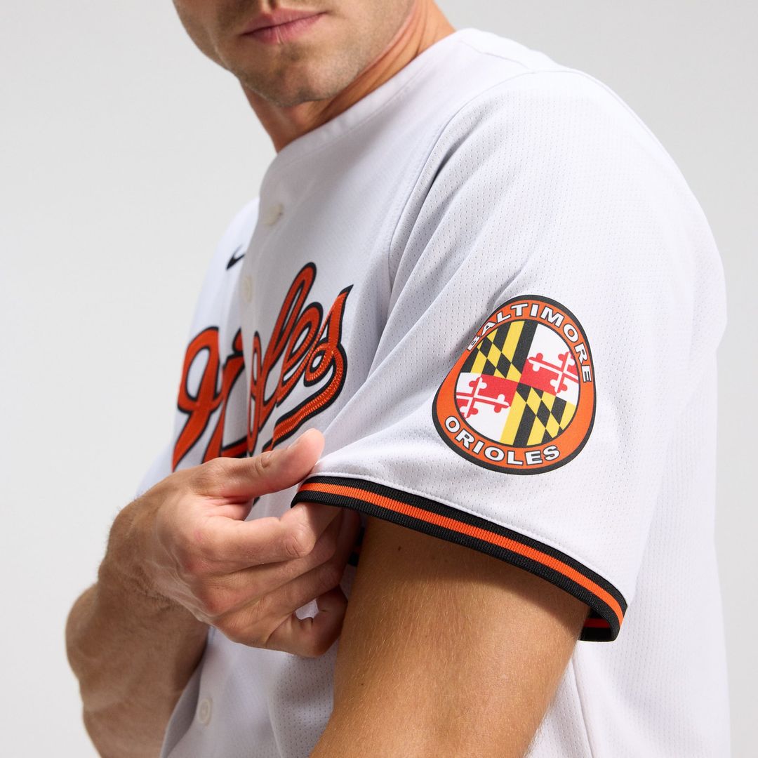 Baltimore Orioles Nike White Home Limited Jersey product image 8, provided for visual reference and product detail review