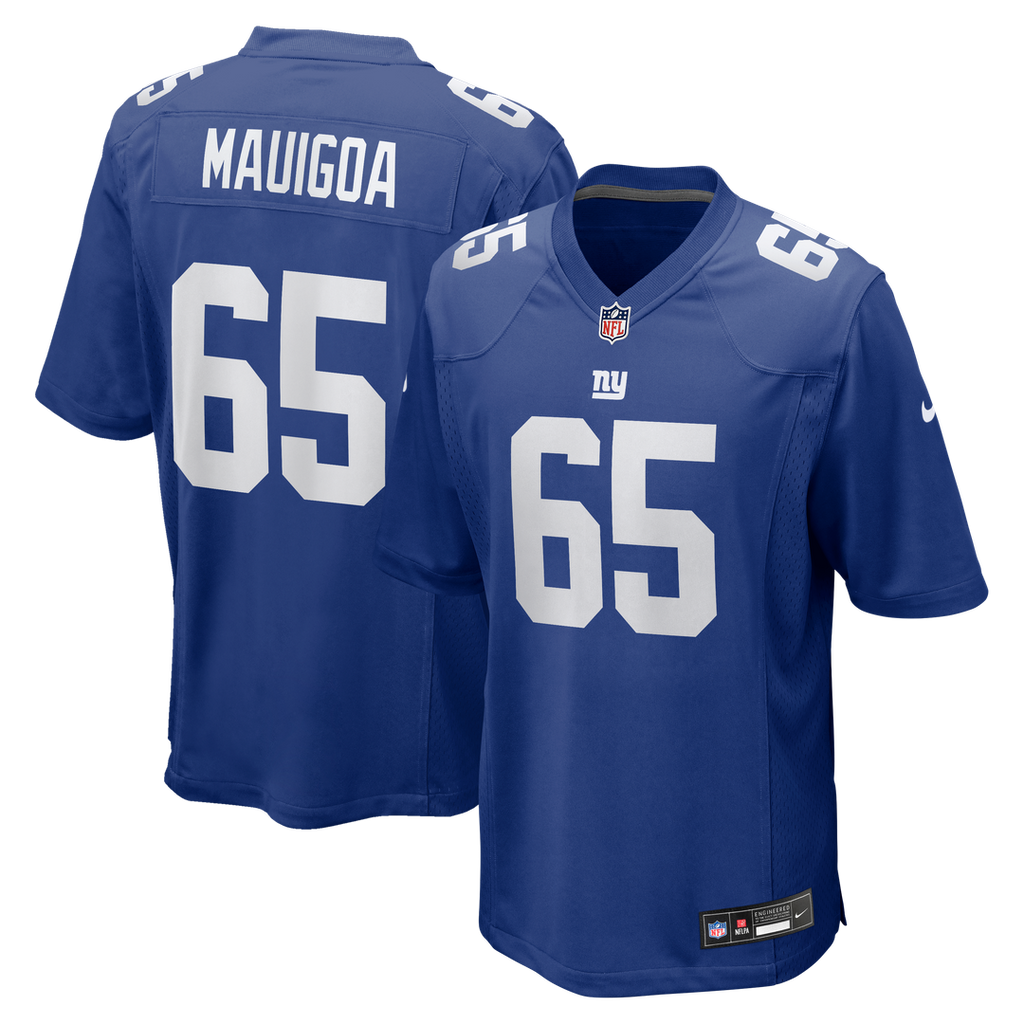New York Giants Francis Mauigoa Nike Royal Team Game Jersey product image 1, provided for visual reference and product