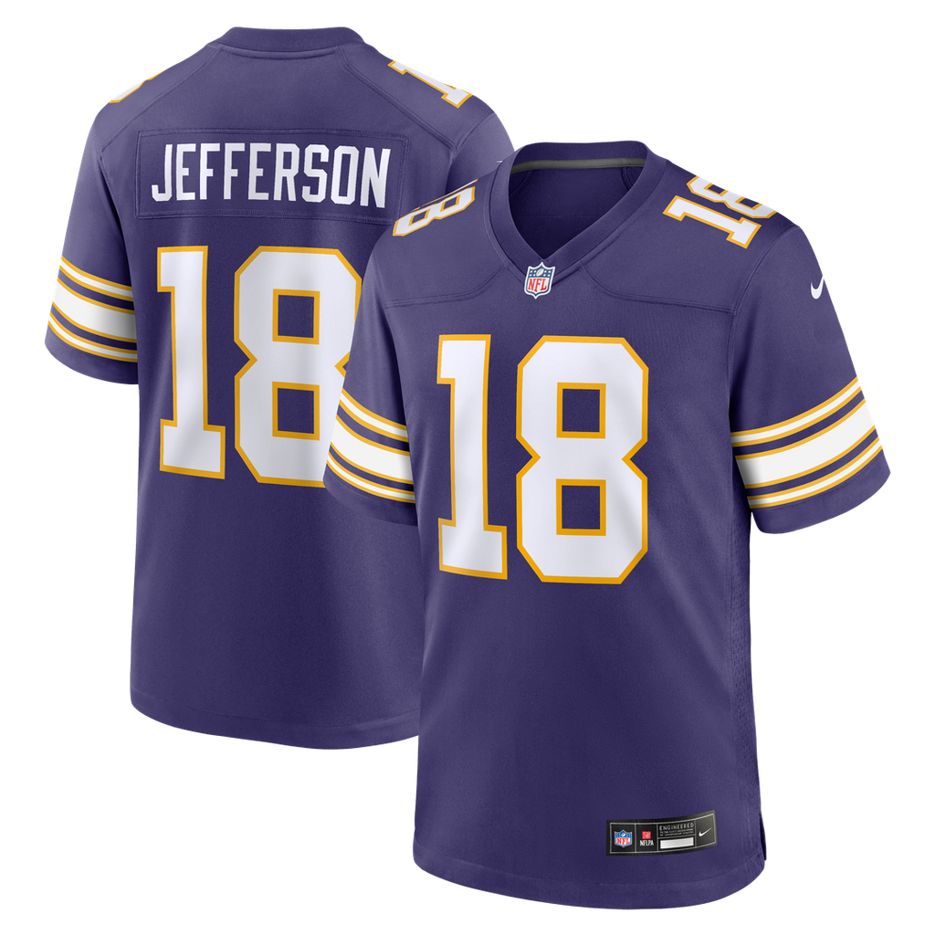 Minnesota Vikings Justin Jefferson Nike White Alternate Game Player Jersey product image 27, provided for visual reference