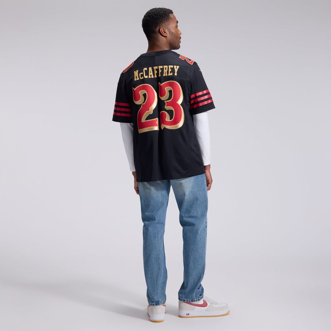 San Francisco 49ers Christian McCaffrey Nike Black Rivalries Collection Stitched Limited Jersey product image 5, provided