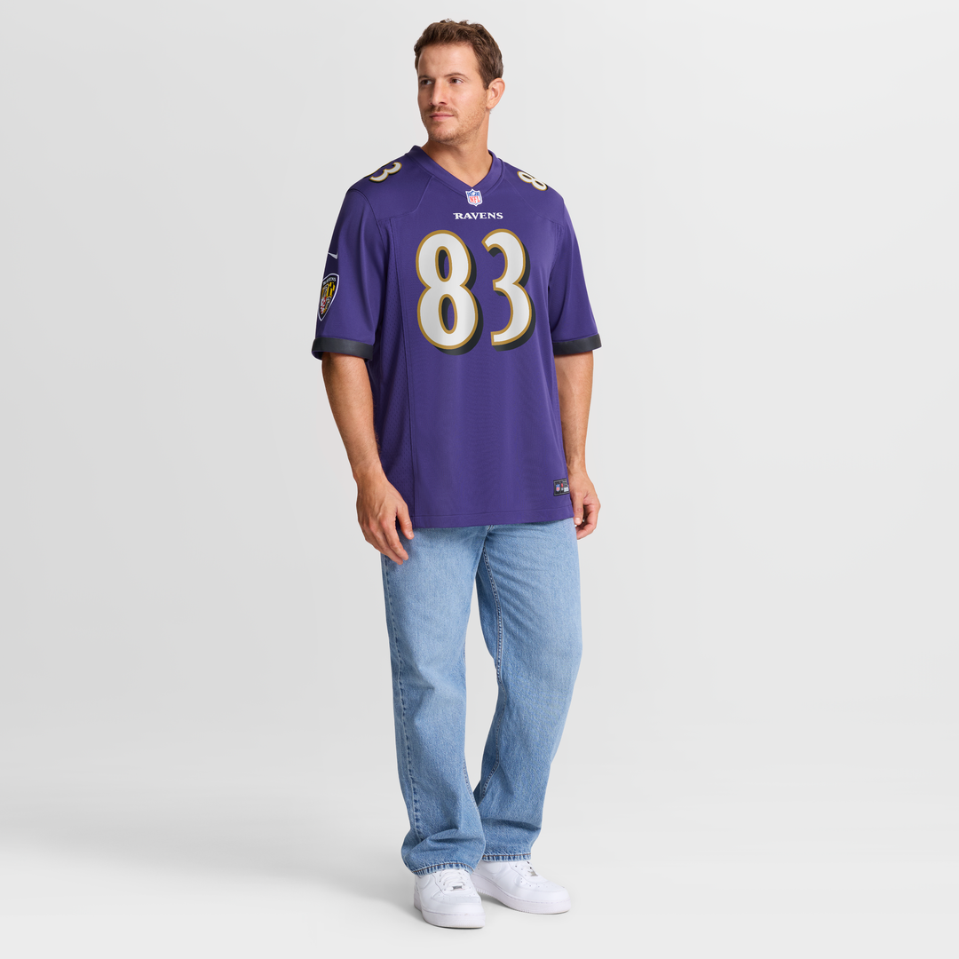 Baltimore Ravens LaJohntay Wester Nike Purple Team Game Jersey product image 7, provided for visual reference and product