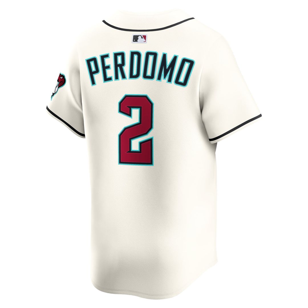 Arizona Diamondbacks Geraldo Perdomo Nike Cream Home Limited Player Jersey product image 3, provided for visual reference